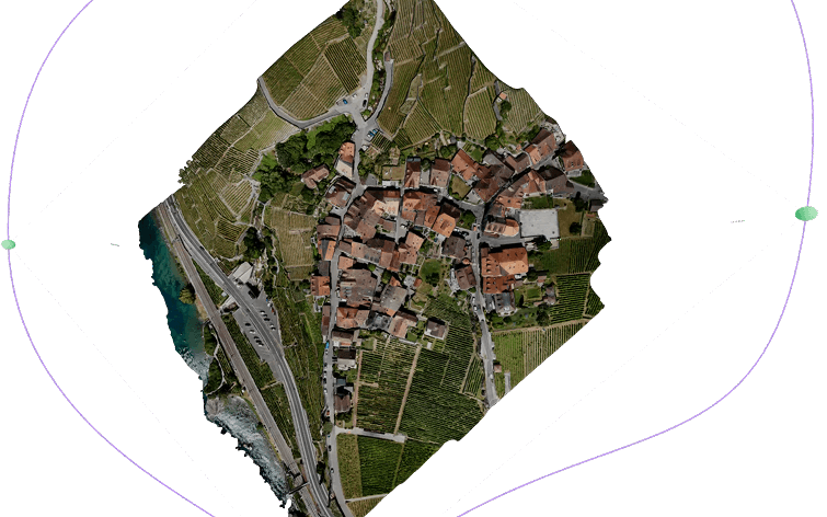 Aerial photogrammetry capture of Rivaz